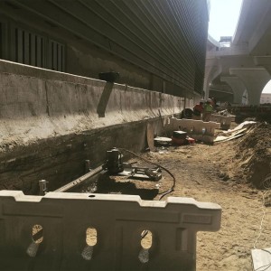 Retaining Wall Cutting